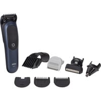 Braun AIO7540 Sort, Blå 14 Lithium-Ion (Li-Ion), Hår Trimmer mørkeblå/Sort, Sort, Blå, 0,5 mm, 2,1 cm, Universel, Batteri, 120 min.