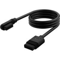 Corsair iCUE LINK slankt kabel, 600mm, 90° vinklet Sort