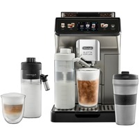 DeLonghi ECAM450.86.T, Kaffe/Espresso Automat Titanium/Sort
