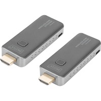 Digitus Trådløs Video Extender HDMI > HDMI, 50 Meter, HDMI-udvidelse forlænger Sort/Sølv
