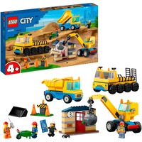 LEGO City Entreprenørmaskiner og nedrivningskran, Bygge legetøj Byggesæt, 4 År, Plast, 235 stk, 1 kg