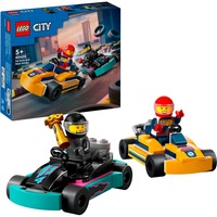 LEGO City Gokarts og racerkørere, Bygge legetøj Byggesæt, 5 År, Plast, 99 stk, 130 g
