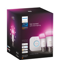 Philips Hue White & Color Ambiance Starter-Set: E27 Smart lampe A60 dobbeltpakke, LED-lampe 