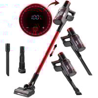 ProfiCare Ledningsfri støvsuger PC-BS 3136 A, Skaft støvsuger antracit/Rød