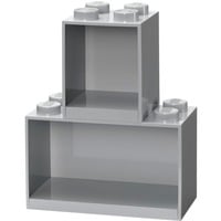 Room Copenhagen LEGO Regal Brick Shelf 8+4, Set Lys grå