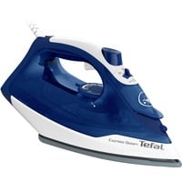 Tefal FV2838 Tør & dampstrygejern Durilium -strygesål 2400 W Blå, Hvid Blå/Hvid, Tør & dampstrygejern, Durilium -strygesål, 1,9 m, 180 g/min, Blå, Hvid, 40 g/min