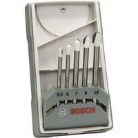 Bosch 2 608 587 170 borehoved Boresæt 5 stk, Drill bit sæt Boremaskine, Boresæt, Hårdt keramik, Blød keramisk vægsten, 5.5 / 6.0 / 7.0 / 8.0 / 10.0 mm, 5 stk