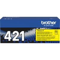 Brother TN-421Y tonerpatron 1 stk Original Gul 1800 Sider, Gul, 1 stk