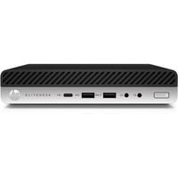 HP EliteDesk 800 G4 MP Generalüberholt, Mini-PC Sort/Sølv