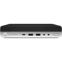 HP EliteDesk 800 G4 MP Renoveret, Mini-PC Sort/Sølv