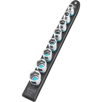 Hazet SmartRail 1/2" topnøglesæt sekskantet, 8 dele Sort
