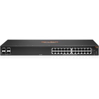Hewlett Packard Enterprise Aruba 6100 24G 4SFP+ Administreret L3 Gigabit Ethernet (10/100/1000) 1U Sort, Switch Administreret, L3, Gigabit Ethernet (10/100/1000), Stativ-montering, 1U