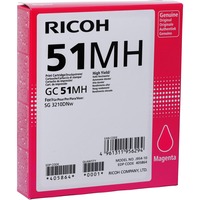 Ricoh 405864 blækpatron 1 stk Original Højt (XL) udbytte Magenta Højt (XL) udbytte, Magenta, 1 stk, 2500 Sider, Enkelt pakke