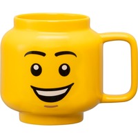 Room Copenhagen LEGO Keramikkop Happy Boy, stor, Cup Gul
