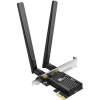 TP-Link Archer TX55E WLAN / Bluetooth 2402 Mbit/s, Wi-Fi-adapter Trådløs, PCI Express, WLAN / Bluetooth, Wi-Fi 6 (802.11ax), 2402 Mbit/s, Sort
