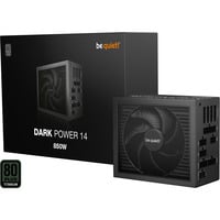 be quiet! Dark Power 14 850 W - 80 Plus Titanium enhed til strømforsyning 20+4 pin ATX ATX Sort, PC strømforsyning Sort, 850 W, 100 - 240 V, 950 W, 50/60 Hz, 10 A, 5 A
