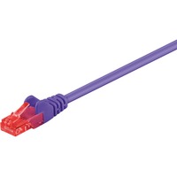 goobay 1m 2xRJ-45 Cable netværkskabel Violet Cat6 Violet, 1 m, Cat6, RJ-45, RJ-45