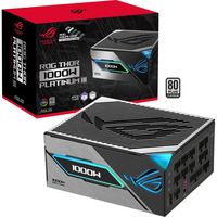 ASUS ROG Thor Platinum III (ROG Equalizer), PC strømforsyning Sort, 1000 W, 100 - 240 V, Aktiv, 125 W, 1000 W, 125 W