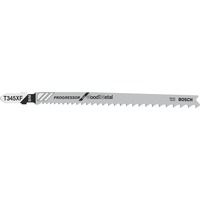 Bosch PRO stiksavklinge Multi Material tyk og tynd T345XF, 132mm Sort