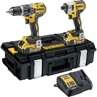 DEWALT Batteri slagboremaskine DCK266P2 sæt, 18V, 2 dele, Slagborer skruemaskine Gul/Sort