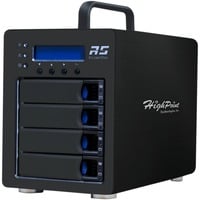HighPoint RocketStor 6434TS External SAS/SATA RAID Tower, Drev kabinet Sort