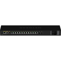 Netgear MSM4214X Administreret L2/L3 2.5G Ethernet 1U Sort, Switch Administreret, L2/L3, 2.5G Ethernet, Fuld duplex, Stativ-montering, 1U