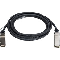 QNAP CAB-NIC40G30M-QSFP InfiniBand og fiberoptisk kabel 3 m QSFP+ Sort Sort, 3 m, QSFP+, QSFP+, Hanstik/Hanstik