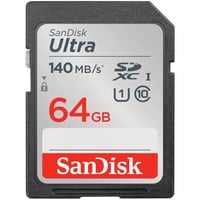SanDisk Ultra 64 GB SDXC, Hukommelseskort Sort