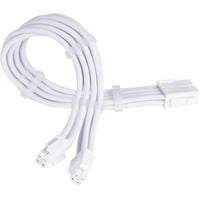SilverStone Strømforsyningsforlængerkabel SST-PP07E-EPS8W-V2, EPS 12V 8-pin (4+4), Forlængerledning Hvid