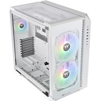 Thermaltake View 51 TG ARGB Snow Midi Tower Hvid, Towerkabinet Hvid, Midi Tower, PC, Hvid, ATX, EATX, micro ATX, Mini-ITX, Stål, Spil