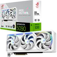 ASUS ROG Astral - -RTX5090-O32G-WHITE NVIDIA GeForce RTX 5090 32 GB GDDR7, Grafikkort Hvid, GeForce RTX 5090, 32 GB, GDDR7, 512 Bit, 7680 x 4320 pixel, PCI Express 5.0