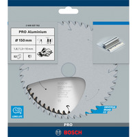 Bosch 2 608 837 762 rundsavklinge 15 cm 1 stk Aluminium, 15 cm, 1 cm, 1,3 mm, 10000 rpm, 1,8 mm