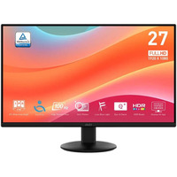 MSI PRO MP272LFL Renoveret, LED-skærm Sort