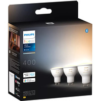 Philips Hue GU10 - spots - 3-pak, LED-lampe Philips Hue White ambiance GU10 - spots - 3-pak, Smart pære, Bluetooth/Zigbee, Hvid, GU10, GU10, Plet