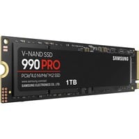 Samsung 990 PRO 1 TB M.2 PCI Express 4.0 NVMe V-NAND MLC, Solid state-drev 1 TB, M.2, 7450 MB/s