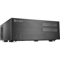 SilverStone Grandia GD08 HTPC Sort, HTPC sag Sort, HTPC, PC, Sort, ATX, CEB, EATX, EEB, micro ATX, Aluminium, Stål, Hjemme/kontor, Detail