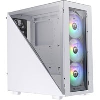 Thermaltake Divider 300 TG Snow ARGB Midi Tower Hvid, Towerkabinet Hvid, Midi Tower, PC, Hvid, ATX, micro ATX, Mini-ITX, SPCC, Flere