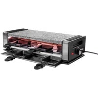 Unold 48760 raclette grill 8 person(er) 1200 W Sort, Rustfrit stål Sort/rustfrit stål, 8 person(er), Plast, Rustfrit stål, 1 zone(s), Sort, Rustfrit stål, Rektangulær, Temperatur