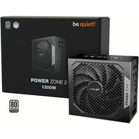 be quiet! POWER ZONE 2 1200W, PC strømforsyning Sort