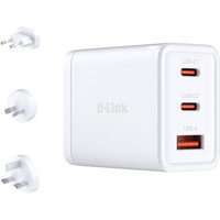 D-Link DCP-651 oplader til mobil enhed Universel Hvid Vekselstrøm Hurtig opladning Indendørs Hvid, Indendørs, Vekselstrøm, Hvid