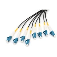 Digitus Fiberoptisk universal breakout-kabel, duplex, LC/UPC stik, singlemode OS2 Sort