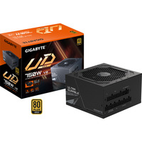 GIGABYTE UD750GM PG5 V2 enhed til strømforsyning 750 W 20+4 pin ATX ATX Sort, PC strømforsyning Sort, 750 W, 100 - 240 V, 50/60 Hz, 12 - 6.5 A, Aktiv, 105 W