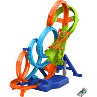 Mattel 4-Loop Crash-Out Track Set, Racerbane Køretøjs- og skinnesæt, 5 År, D, Plast, Flerfarvet