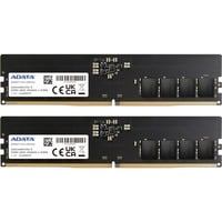 ADATA AD5U480016G-DT hukommelsesmodul 32 GB 2 x 16 GB DDR5 288-pin DIMM Fejlkorrigerende kode Sort, 32 GB, 2 x 16 GB, DDR5, 4800 MHz, 288-pin DIMM