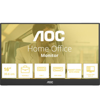 AOC 16T20E2, LED-skærm Sort