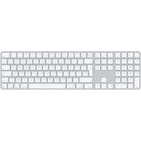 Apple Magic Keyboard med Touch ID og numerisk tastatur Sølv/Hvid, Layout i Storbritannien
