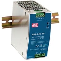 D-Link DIS-N240-48 enhed til strømforsyning 240 W Rustfrit stål 240 W, 90 - 264 V, 47 - 63 Hz, 2.5/115VC, 1.3/230VC, 28 ms, 88,5%