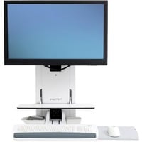Ergotron StyleView Sidde-Stå Vertikal Lift, Mount Hvid