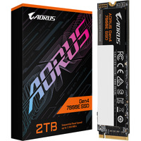GIGABYTE AORUS Gen4 7000E SSD 2TB, Solid state-drev Sort