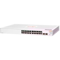 Hewlett Packard Enterprise Aruba Instant On 1830 24G 2SFP Administreret L2 Gigabit Ethernet (10/100/1000) 1U, Switch Administreret, L2, Gigabit Ethernet (10/100/1000), Fuld duplex, Stativ-montering, 1U
